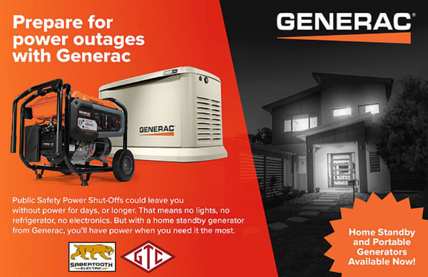 Home standby generator by Generac